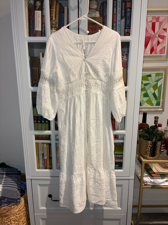 Anthropologie Dresses & Skirts - Anthropologie White Eyelet Midi Dress